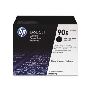 Originální HP 90X Dvojbalení Černých tonerových kazet CE390XD (Dual Pack)