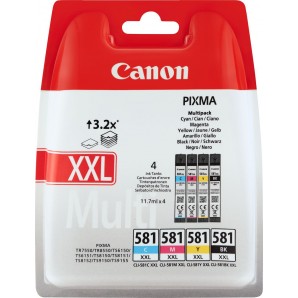 Originální inkoustové kazety Canon CLI-581XXL CMYK Multi Pack