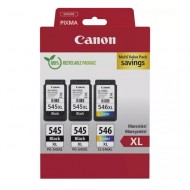 Originální inkoustové kazety Canon PG-545XL + CL-546XL Multi Pack (sada 2x černá + barevná inkoustová náplň)