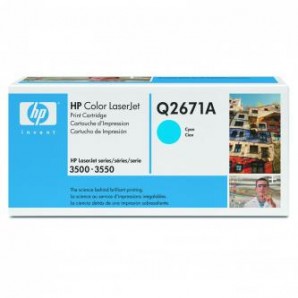 Originální HP 309A Azurová tonerová kazeta Q2671A