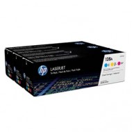 Originální HP 128A Trojbalení barevných tonerových kazet CF371AM (Tri-Pack)